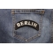 Berlin City Patch shown on jeans