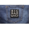 Big Bad Wolf Patch Big Bad Wolf Funny Iron on Patch shown on jeans