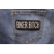 Biker Bitch Patch | Embroidered Patches Biker Bitch Patch shown on jeans