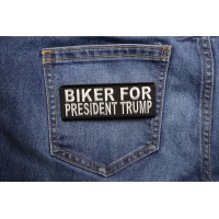 Biker For President Trump Patch Biker For President Trump Patch