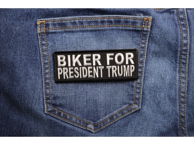 Biker For President Trump Patch