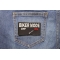 Biker Mode On Patch shown on jeans
