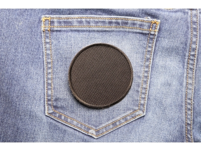 Black 3 Inch Round Blank Patch | Embroidered Patches
