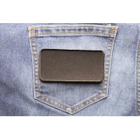 Black 4 Inch Rectangular Blank Patch | Embroidered Patches