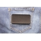 Black 4 Inch Rectangular Blank Patch | Embroidered Patches Black 4 Inch Rectangular Blank Patch shown on jeans