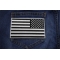Black and White American REVERSED Flag Patch with White Borders Black and White American REVERSED Flag Patch with White Borders shown on jeans