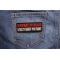 Blood Makes You Related, Loyalty Makes You Family Patch shown on jeans