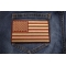 Brown Subdued American Flag Patch Brown Subdued American Flag Patch shown on jeans