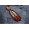 Brown White Feathers Patch | Embroidered Patches Brown White Feathers Patch shown on jeans