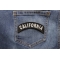 California Patch California Patch Iron on State Rocker shown on jeans