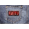 CATFU Patch - Completely and Totally Fouled Up shown on jeans