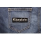 Chaplain Patch In Old English shown on jeans