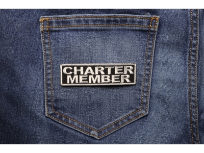 Charter Member Patch White