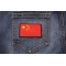China Flag Patch shown on jeans