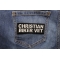 Christian Biker Vet Patch Christian Biker Vet Patch shown on jeans