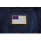 Christian Flag Small Patch | Embroidered Patches Christian Flag Small Patch shown on jeans