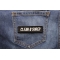 Clean And Sober Patch | Embroidered Patches Clean and Sober Patch shown on jeans