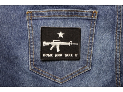 Come And Take It Star Machine Gun Patch | Embroidered Patches