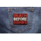 Death Before Dishonor Patch | Embroidered Patches Death Before Dishonor Patriotic Iron on Patch shown on jeans