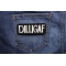 DILLIGAF Patch shown on jeans