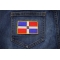 Dominican Republic Patch shown on jeans