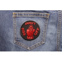 Don't Piss Me Off Gun Patch In Red | Embroidered Patches Don't Piss Me Off Gun Patch In Red | Embroidered Patches