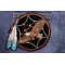 Feather Dreamcatcher Eagle Patch Medium | Embroidered Patches Eagle Patch shown on jeans