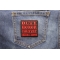 Duty Honor Country Red Patch | US Military Veteran Patches Duty Honor Country Proudly Served Patch shown on jeans