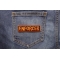 Enforcer Patch 3.5 Inch Orange shown on jeans