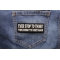 Ever Stop To Think Then Forget To Start Again Patch shown on jeans