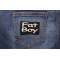 Fat Boy Patch | Embroidered Patches Fat Boy Patch shown on jeans