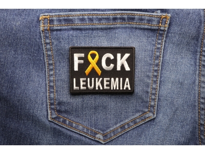 FCK Leukemia Orange Ribbon Patch | Embroidered Patches