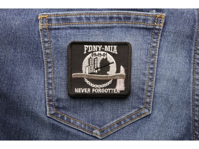 FDNY MIA Never Forgotten Patch | Embroidered Patches