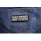 Fear Is Temporary Regret Is Forever Patch | Embroidered Patches Fear Is Temporary Regret Is Forever Patch shown on jeans