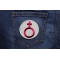 Female Symbol Patch shown on jeans