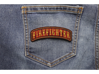 Firefighter Rocker Small Patch | Embroidered Patches