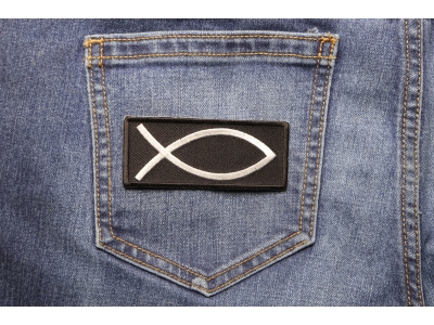 Fish Sign Patch | Embroidered Patches