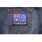 Fit In or Fuck Off Australian Flag Patch shown on jeans