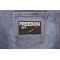 Freedom Mode On Patch shown on jeans