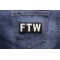 FTW Patch shown on jeans