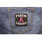 Fuck Cancer Patch Fuck Cancer Naughty Iron on Patch shown on jeans