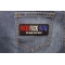 Fuck Fuck Fuck You read that Right Naughty Iron on Patch shown on jeans