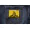 Gadsden Flag Don't Tread On Me Patch shown on jeans