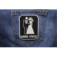 Game Over Marriage Patch Medium | Embroidered Patches Game Over Marriage Patch Medium | Embroidered Patches