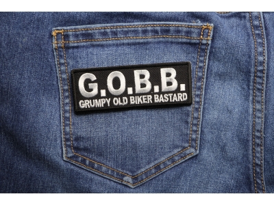GOBB Grumpy Old Biker Bastard Patch