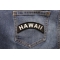 Hawaii Patch Hawaii Patch Iron on State Rocker shown on jeans