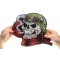 Helmet Skull Scarf Biker 69 Large Back Patch 69 Skull Cigar Patch, Large Skull Patches for Biker Jackets shown on hand for size comparison