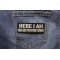 Here I Am Other 2 Wishes Patch | Embroidered Patches Here I Am Other 2 Wishes Funny Iron on Patch shown on jeans