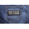 Honor The Two Who Died For You JESUS and American Soldier Patch shown on jeans