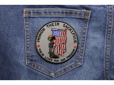 Honor Their Sacrifice Memorial Patch | US Military Veteran Patches